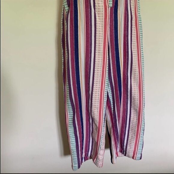 True Craft Striped Colorful Cropped Jumpsuit - Picture 11 of 13